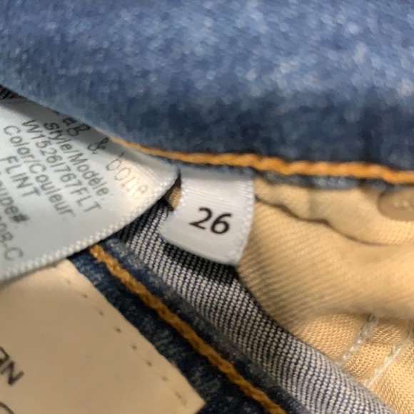 Rag & Bone Cate Mid rise skinny Frayed hem 26 - Picture 8 of 9